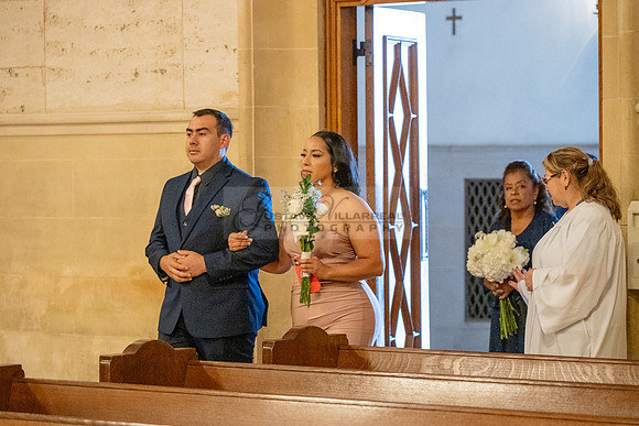 Gustavo and Lupe wedding ceremony at San Vincent Catholic Church
