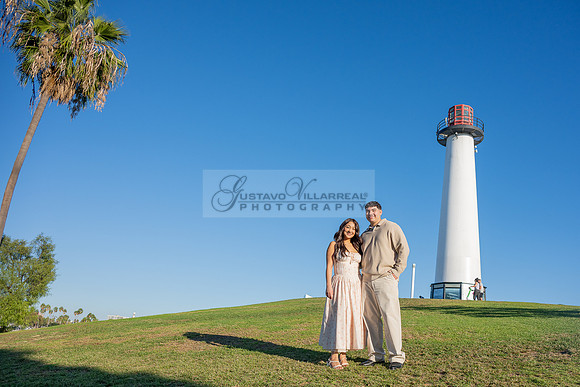 Christopher and Andrea engagement, wedding, photos at Lions Lighthouse in Long Beach California, photographs, images by Gustavo Villarreal photography, 323-633-8283, www.gvphotoandvideo.com