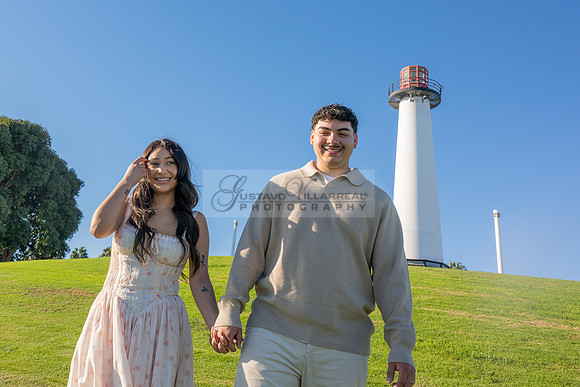 Christopher and Andrea engagement, wedding, photos at Lions Lighthouse in Long Beach California, photographs, images by Gustavo Villarreal photography, 323-633-8283, www.gvphotoandvideo.com