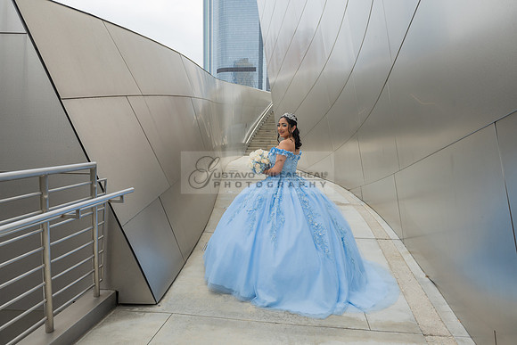 Ximena Citlali quinceanera photoshoot at Walt Disney Concert Hall in Los Angeles Ca. #quinceaneras, #gvphotoandvideo 323-633-8283
