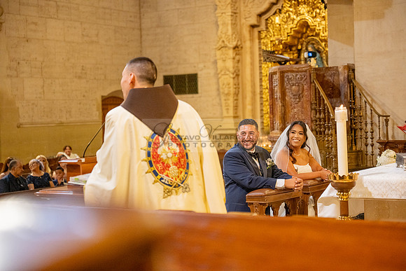 Gustavo and Lupe wedding ceremony at San Vincent Catholic Church