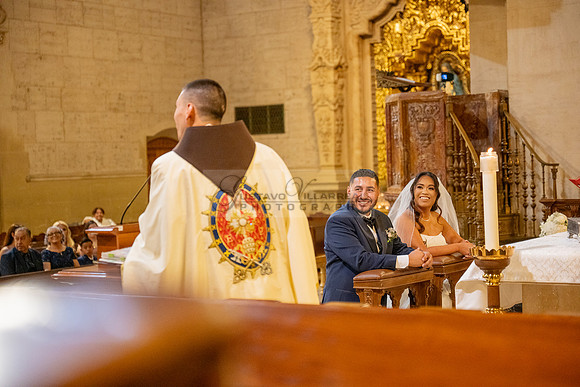 Gustavo and Lupe wedding ceremony at San Vincent Catholic Church