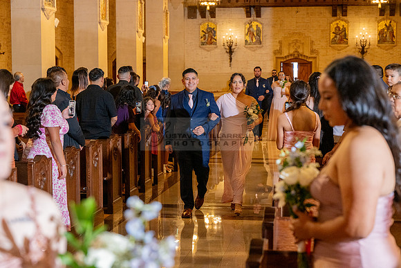 Gustavo and Lupe wedding ceremony at San Vincent Catholic Church