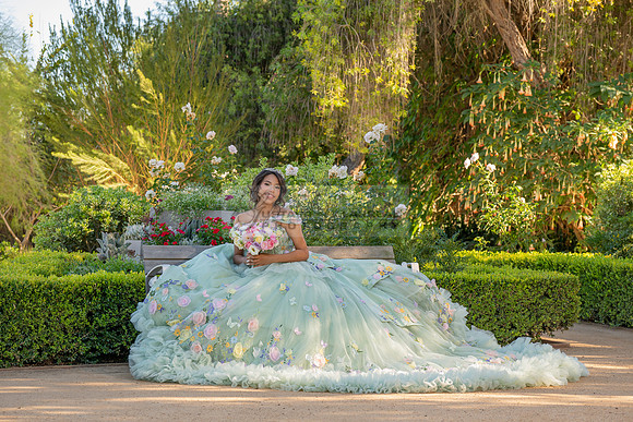 Emma Gutierrez quinceanera photo shoot, videos at South Coast Botanic Garden in Palos Verdes States Ca by Gustavo Villarreal Photography, 323-633-8283, www.gvphotoandvideo.com