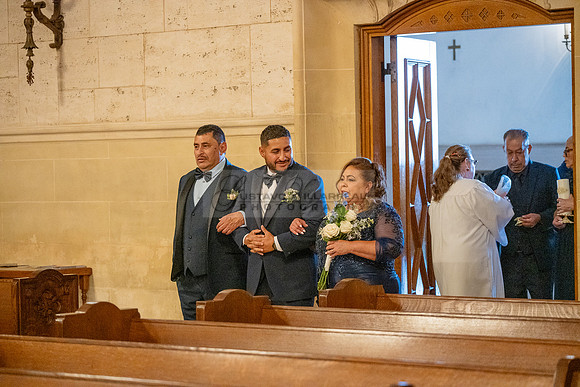 Gustavo and Lupe wedding ceremony at San Vincent Catholic Church