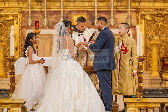 Gustavo and Lupe wedding ceremony at San Vincent Catholic Church