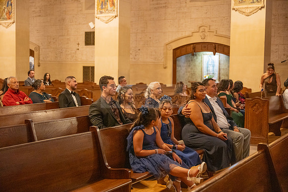 Gustavo and Lupe wedding ceremony at San Vincent Catholic Church