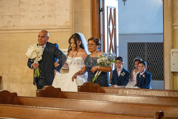 Gustavo and Lupe wedding ceremony at San Vincent Catholic Church