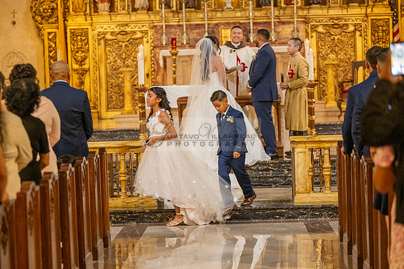 Gustavo and Lupe wedding ceremony at San Vincent Catholic Church