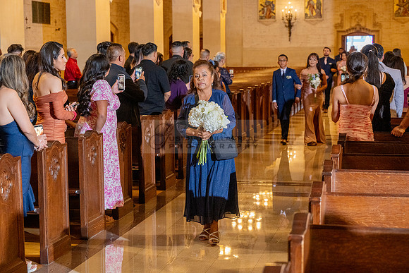 Gustavo and Lupe wedding ceremony at San Vincent Catholic Church