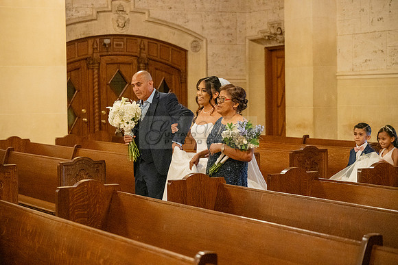 Gustavo and Lupe wedding ceremony at San Vincent Catholic Church