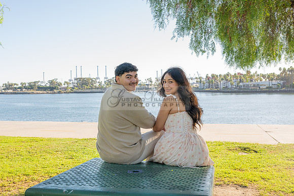 Christopher and Andrea engagement, wedding, photos at Lions Lighthouse in Long Beach California, photographs, images by Gustavo Villarreal photography, 323-633-8283, www.gvphotoandvideo.com