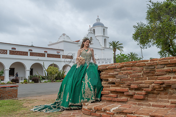 Quinceaneras photoshoot, photographer, videographer at San Luis Rey Mission in Oceanside Ca. 323-633-8283 www.gvphotoandvideo.com