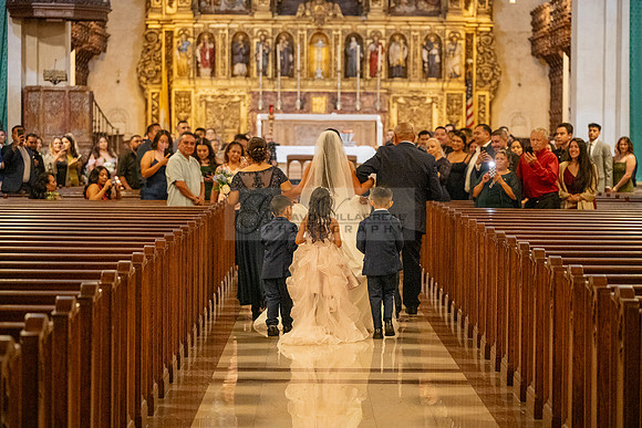 Gustavo and Lupe wedding ceremony at San Vincent Catholic Church