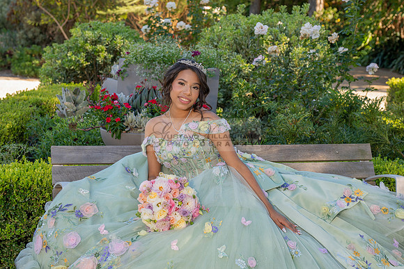 Emma Gutierrez quinceanera photo shoot, videos at South Coast Botanic Garden in Palos Verdes States Ca by Gustavo Villarreal Photography, 323-633-8283, www.gvphotoandvideo.com