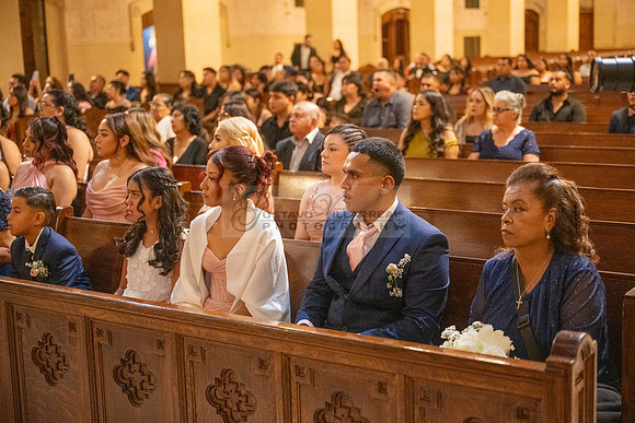 Gustavo and Lupe wedding ceremony at San Vincent Catholic Church