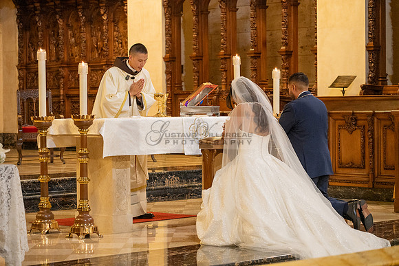 Gustavo and Lupe wedding ceremony at San Vincent Catholic Church