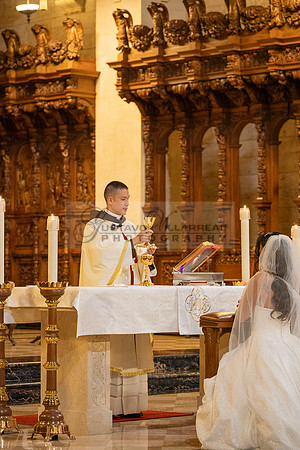 Gustavo and Lupe wedding ceremony at San Vincent Catholic Church