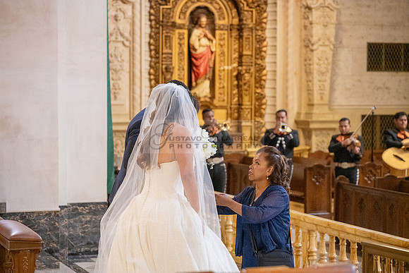 Gustavo and Lupe wedding ceremony at San Vincent Catholic Church