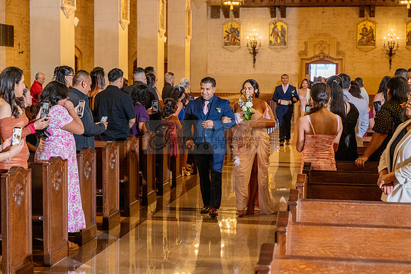 Gustavo and Lupe wedding ceremony at San Vincent Catholic Church