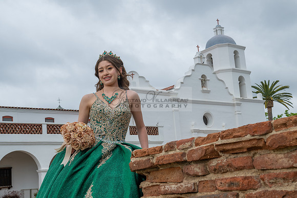 Quinceaneras photoshoot, photographer, videographer at San Luis Rey Mission in Oceanside Ca. 323-633-8283 www.gvphotoandvideo.com