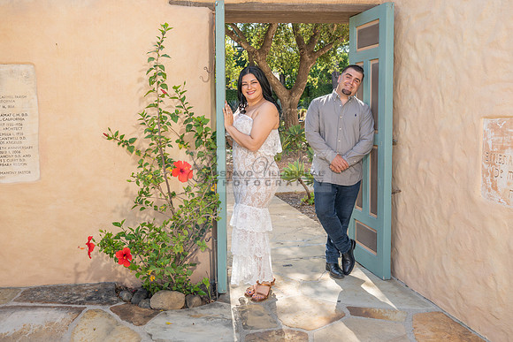 Jessica and Cory engagement photo session at Our Lady of Mount C
