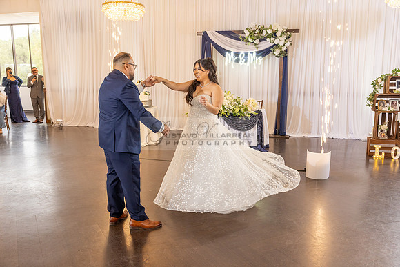 Thalial and Francisco wedding reception at La Mirada Golf course in