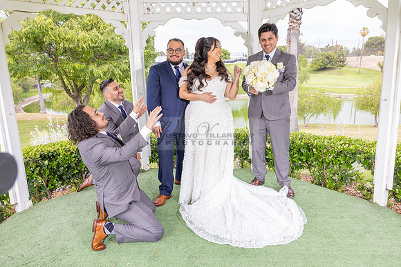 Thalial and Francisco wedding reception at La Mirada Golf course in