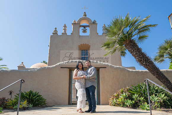 Jessica and Cory engagement photo session at Our Lady of Mount C