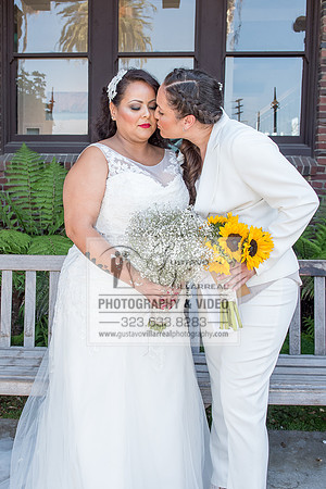JENNIFER AND CYNTHIA glbt wedding photography and video at Long Beach Museum of Art in Long Beach Ca, www.gustavovillarreal.com, 323-633-8283