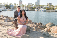 Alejandro and Monique engagement photos at Long beach Harbor Lighthouse, 323-633-8283, www.gustavovillarreal.com