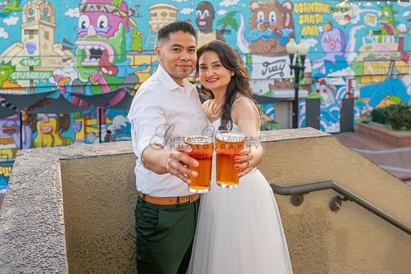 Margarita and Quintiliano engagement, weddings, quinceaneras, photos at La 4th st in Santa ana Ca. Gustavo Villarreal Photography, videographer, 323-633-8283