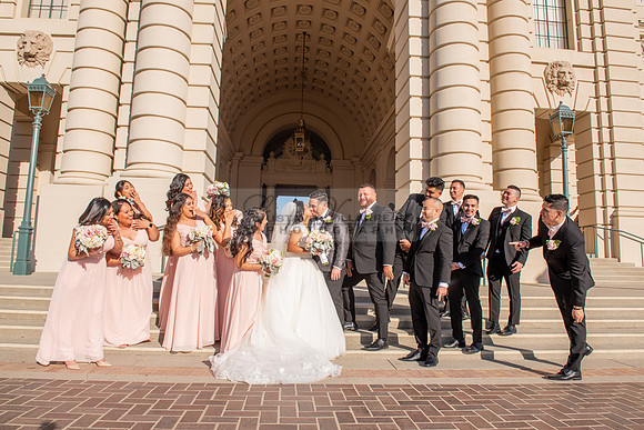 Liliana and Isaac wedding celebration at Noor Restaurant Event Center in Pasadena Ca, Pasadena City hall, photographer Gustavo Villarreal 323-633-8283