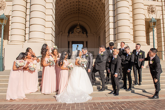 Liliana and Isaac wedding celebration at Noor Restaurant Event Center in Pasadena Ca, Pasadena City hall, photographer Gustavo Villarreal 323-633-8283