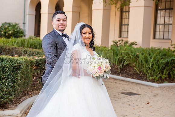 Liliana and Isaac wedding celebration at Noor Restaurant Event Center in Pasadena Ca, Pasadena City hall, photographer Gustavo Villarreal 323-633-8283