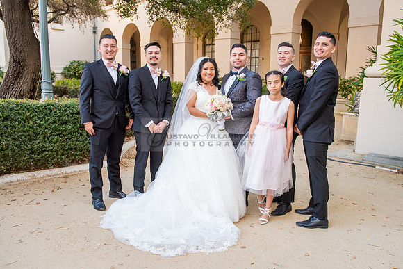 Liliana and Isaac wedding celebration at Noor Restaurant Event Center in Pasadena Ca, Pasadena City hall, photographer Gustavo Villarreal 323-633-8283