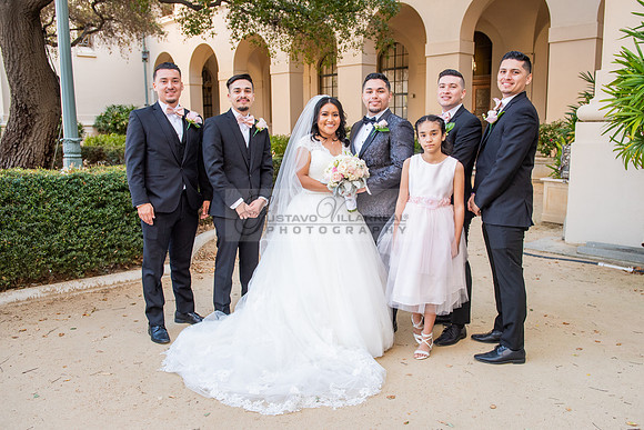 Liliana and Isaac wedding celebration at Noor Restaurant Event Center in Pasadena Ca, Pasadena City hall, photographer Gustavo Villarreal 323-633-8283