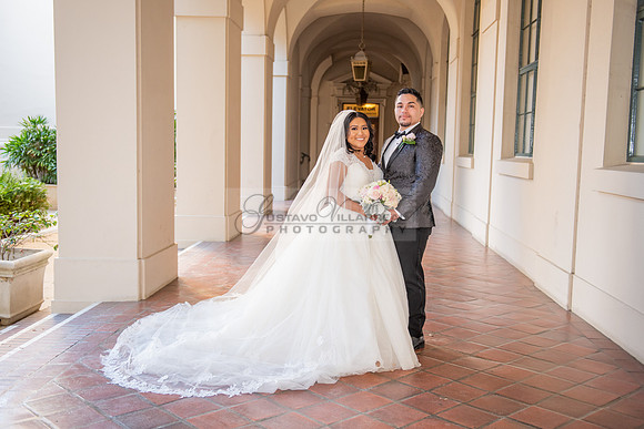 Liliana and Isaac wedding celebration at Noor Restaurant Event Center in Pasadena Ca, Pasadena City hall, photographer Gustavo Villarreal 323-633-8283