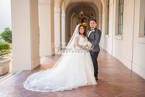 Liliana and Isaac wedding celebration at Noor Restaurant Event Center in Pasadena Ca, Pasadena City hall, photographer Gustavo Villarreal 323-633-8283