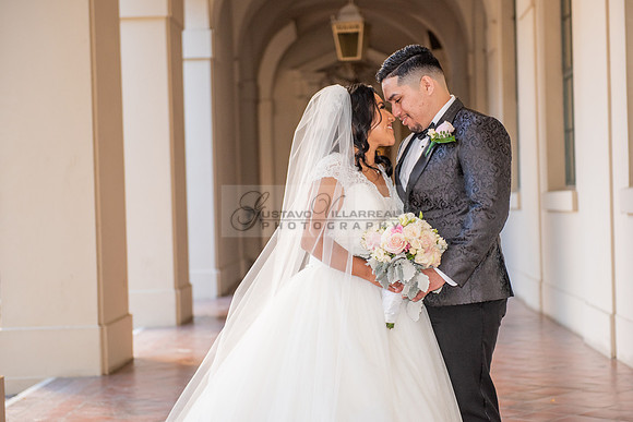 Liliana and Isaac wedding celebration at Noor Restaurant Event Center in Pasadena Ca, Pasadena City hall, photographer Gustavo Villarreal 323-633-8283
