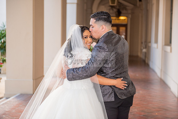 Liliana and Isaac wedding celebration at Noor Restaurant Event Center in Pasadena Ca, Pasadena City hall, photographer Gustavo Villarreal 323-633-8283