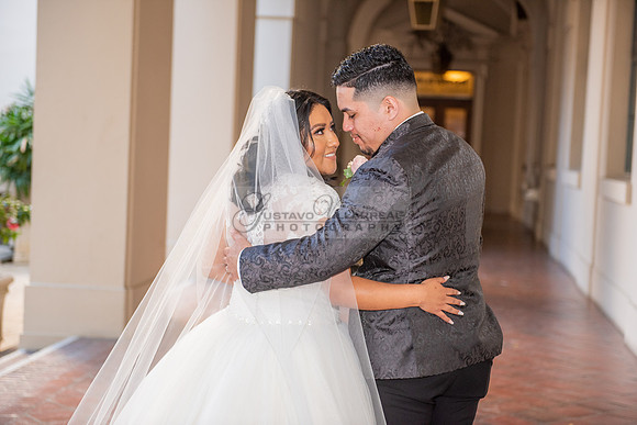 Liliana and Isaac wedding celebration at Noor Restaurant Event Center in Pasadena Ca, Pasadena City hall, photographer Gustavo Villarreal 323-633-8283