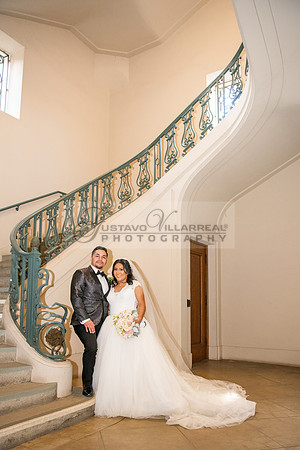 Liliana and Isaac wedding celebration at Noor Restaurant Event Center in Pasadena Ca, Pasadena City hall, photographer Gustavo Villarreal 323-633-8283