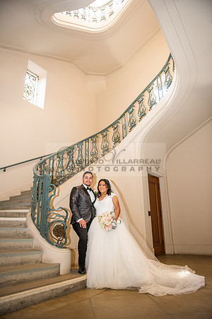 Liliana and Isaac wedding celebration at Noor Restaurant Event Center in Pasadena Ca, Pasadena City hall, photographer Gustavo Villarreal 323-633-8283