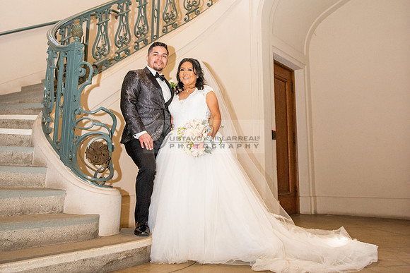 Liliana and Isaac wedding celebration at Noor Restaurant Event Center in Pasadena Ca, Pasadena City hall, photographer Gustavo Villarreal 323-633-8283