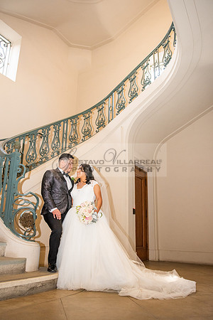 Liliana and Isaac wedding celebration at Noor Restaurant Event Center in Pasadena Ca, Pasadena City hall, photographer Gustavo Villarreal 323-633-8283