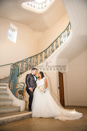 Liliana and Isaac wedding celebration at Noor Restaurant Event Center in Pasadena Ca, Pasadena City hall, photographer Gustavo Villarreal 323-633-8283
