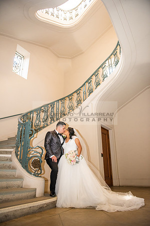 Liliana and Isaac wedding celebration at Noor Restaurant Event Center in Pasadena Ca, Pasadena City hall, photographer Gustavo Villarreal 323-633-8283