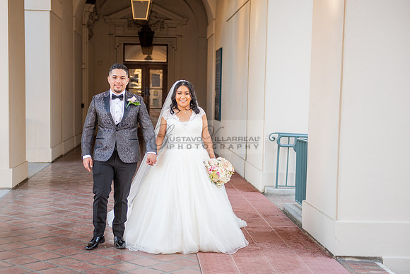 Liliana and Isaac wedding celebration at Noor Restaurant Event Center in Pasadena Ca, Pasadena City hall, photographer Gustavo Villarreal 323-633-8283
