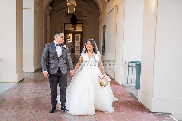 Liliana and Isaac wedding celebration at Noor Restaurant Event Center in Pasadena Ca, Pasadena City hall, photographer Gustavo Villarreal 323-633-8283